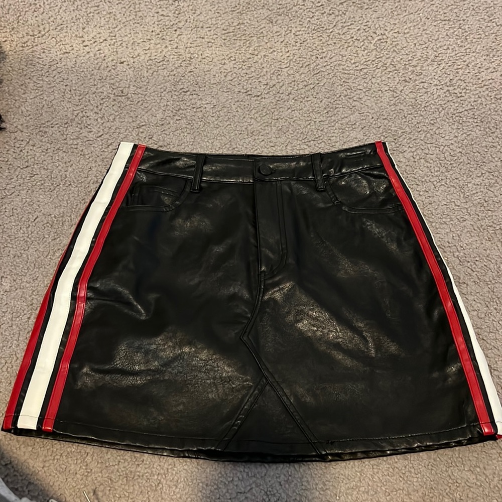Faux Leather Skirt
